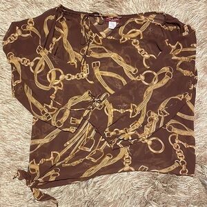 BABY Phat Cold Shoulder Mesh Top‎ sz 3X